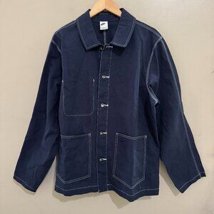 Nike Life Canvas Chore Utility Jacket Obsidian Blue Men Size FN0356-451 NEW